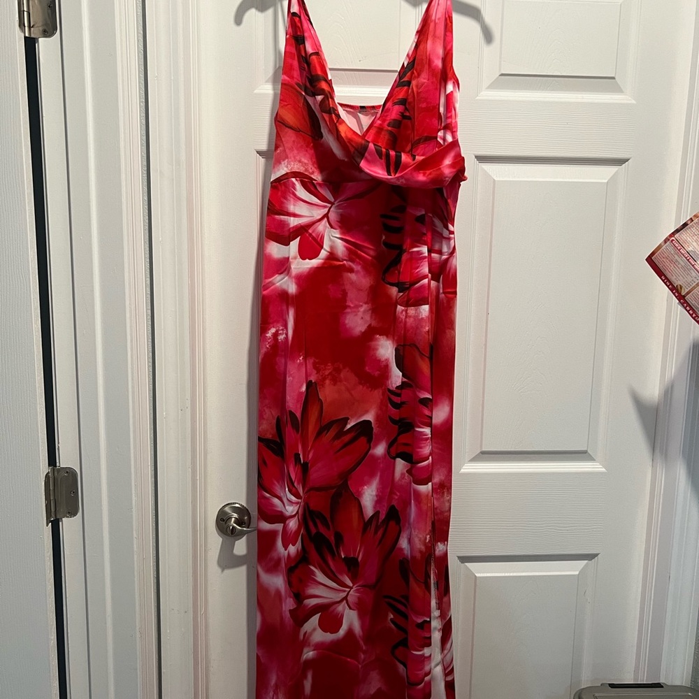 Print midi dress